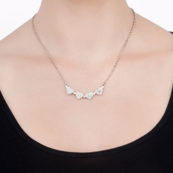 Folli Follie Heart4Heart Silver Plated Necklace - Picture 4 of 4